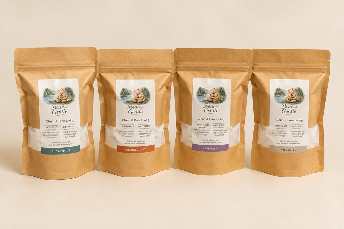 Bear & Gentle Natural Laundry Soap Powder, 1kg